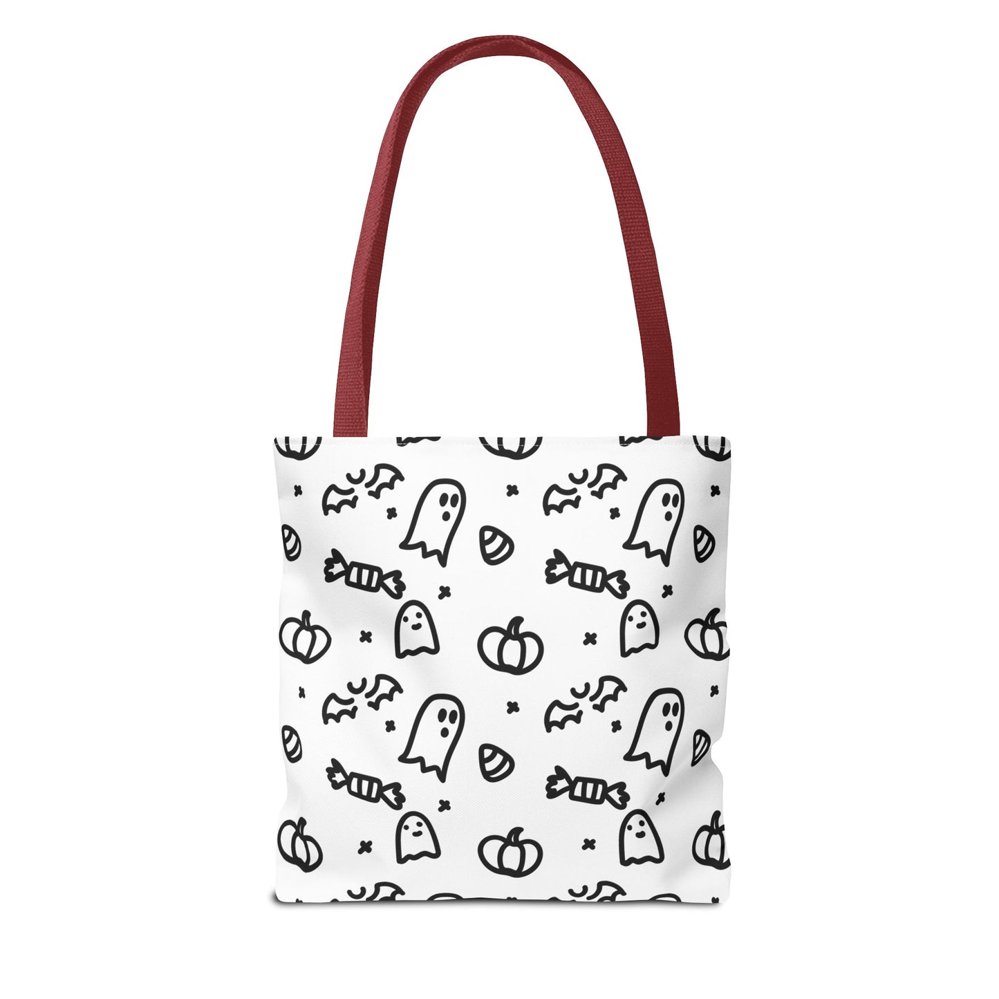 Color Your Own Trick-or-Treat Tote Bag with Cat, Bats, Candy and Pumpkins