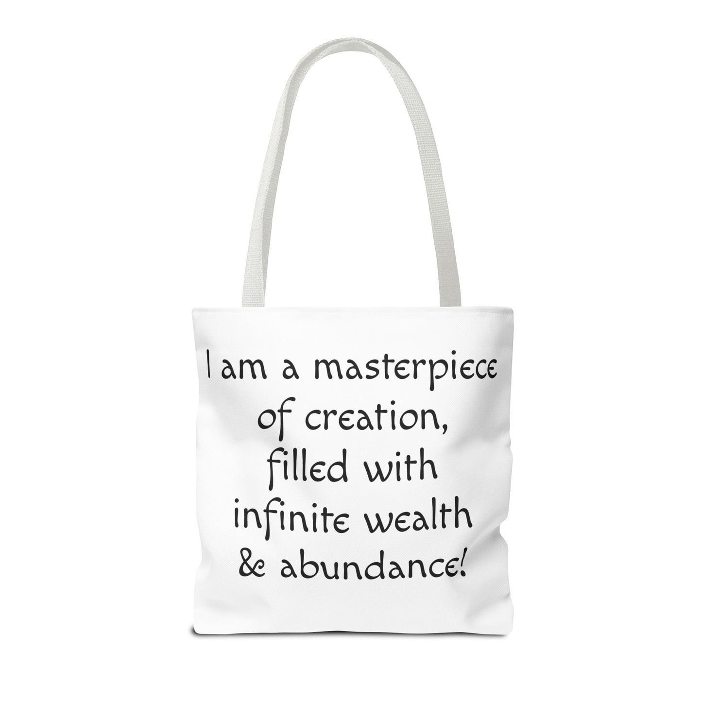 Colorful Cat Tote Bag with Crystals and Inspirational Quote