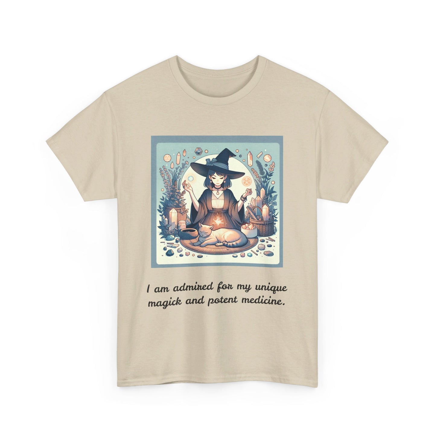 "I am admired for my unique magick and potent medicine." Heavy Cotton Tee