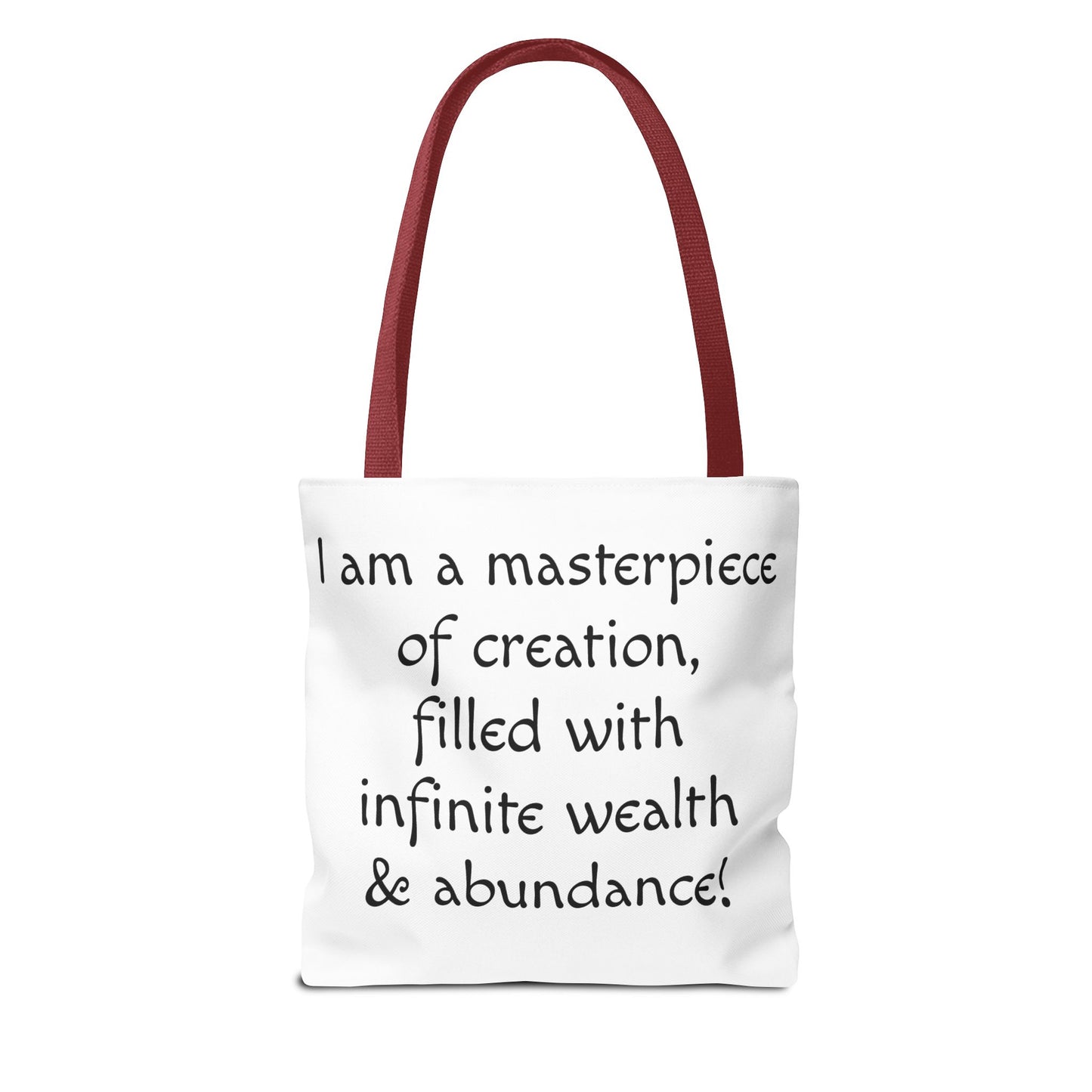 Colorful Cat Tote Bag with Crystals and Inspirational Quote