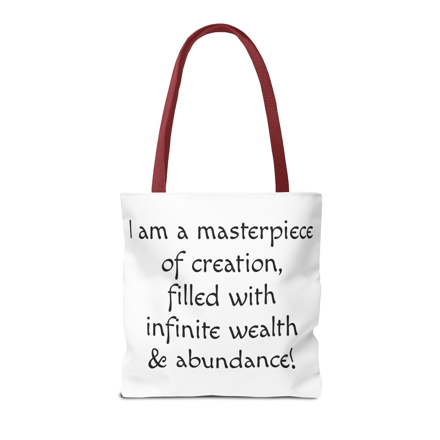 Colorful Cat Tote Bag with Crystals and Inspirational Quote