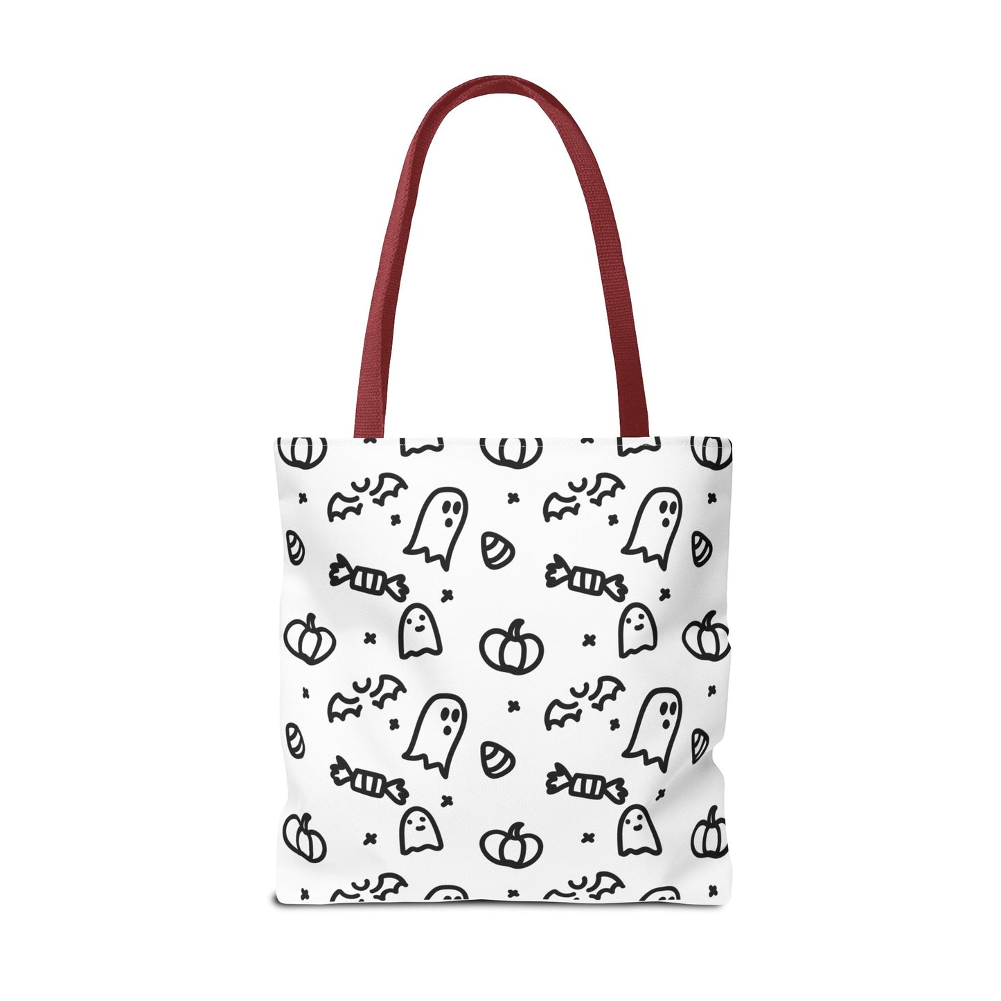 Color Your Own Trick-or-Treat Tote Bag with Cat, Bats, Candy and Pumpkins