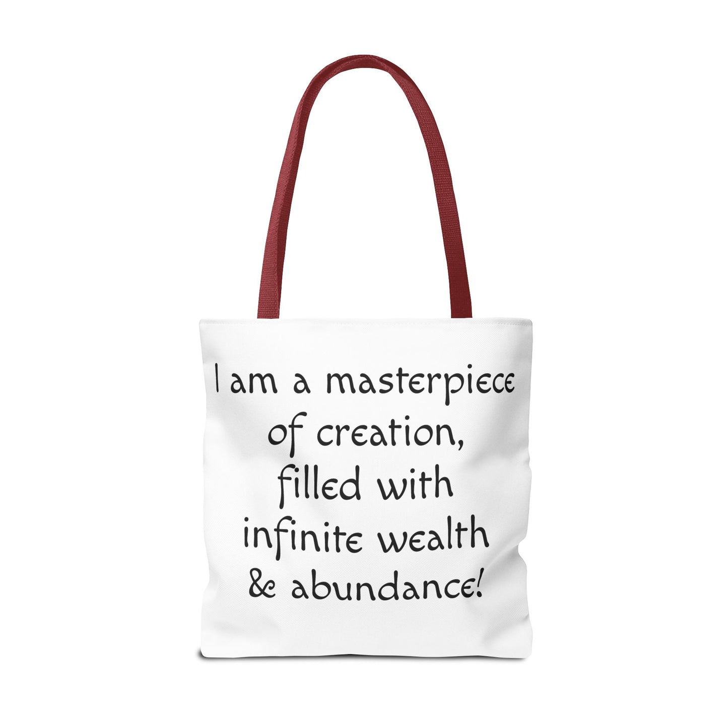 Colorful Cat Tote Bag with Crystals and Inspirational Quote